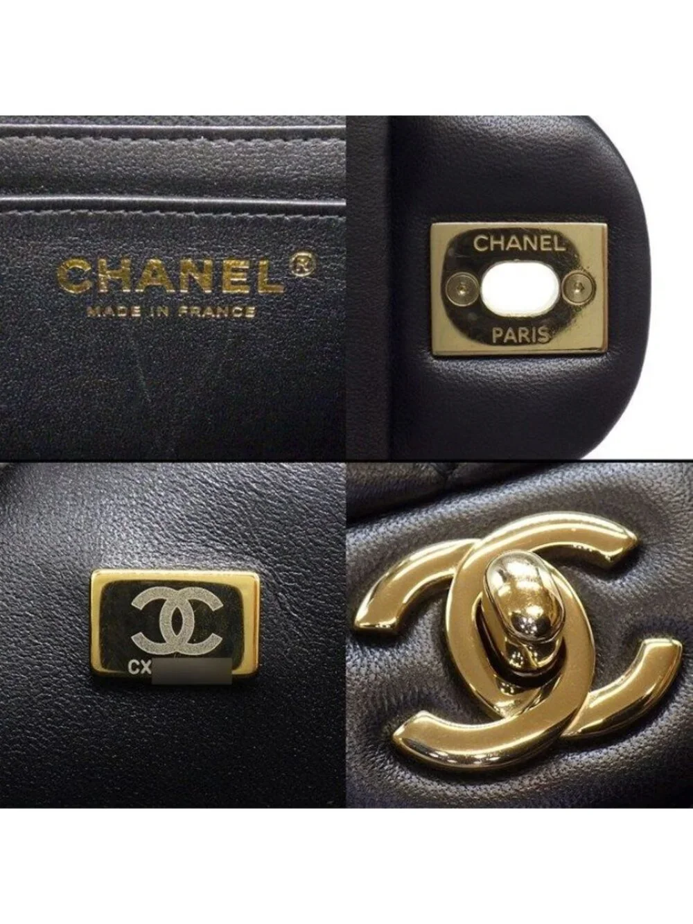 Chanel Shoulder Bag Quilted 20 Mini Classic Black Bordeaux Lambskin